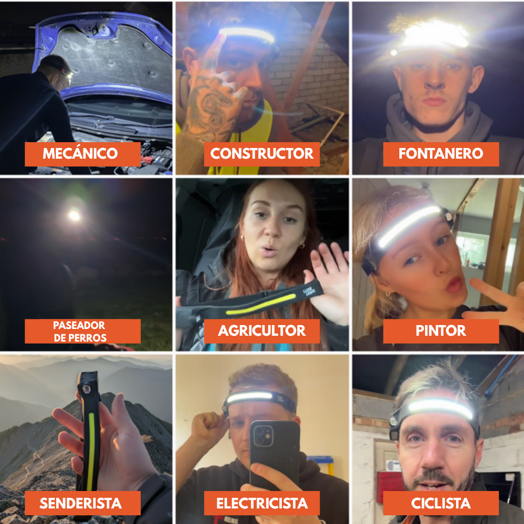 LuxeLight™ Linterna Frontal LED